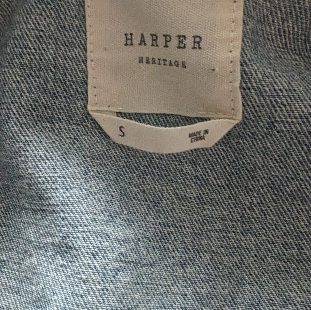 Women's Aztec Jean Jacket Harper Sz S View 4